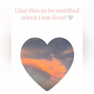Like this to be notified when I am live!!